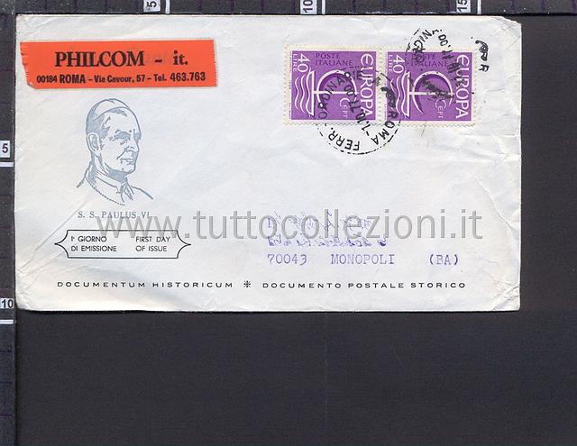 Collezionismo di storia postale buste viaggiate affrancatura tariffe postali degli anni 1960-69